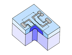 Cross-section of Sensor chip_Si-MEMS